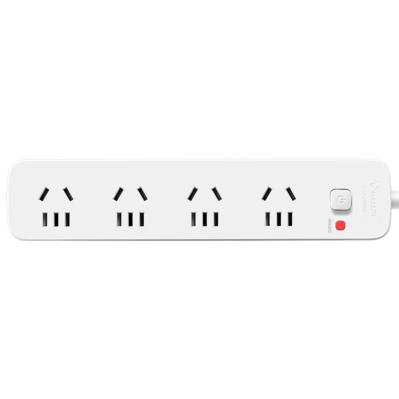 BULL Power Strip / Extension Cord / Surge Protector / Multi-Outlet Strip / Power Board / Cable Reel with Master Switch, 8 Outlets, 1.8 Meters GN-R5440
