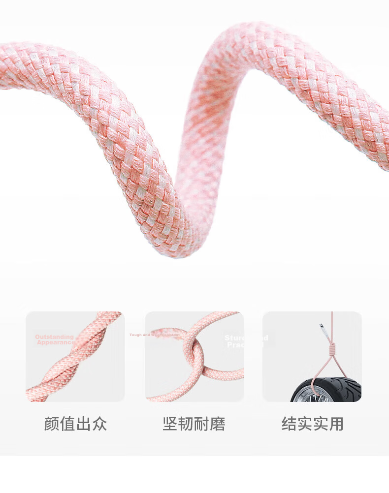 Apple Compatible Type-C Charging Cable PD 30W/20W Fast Charge for iPhone 14/13 Pro Max/12/11/XR/S Smartphones Tablets Car Braided 1.5m Gray 9