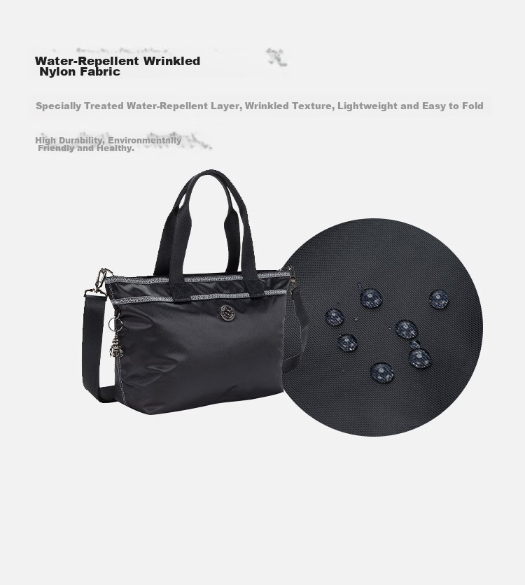 Kipling Colissa S Dark Night Black Crossbody Tote Commuter Laptop Bag Birthday Gift 4
