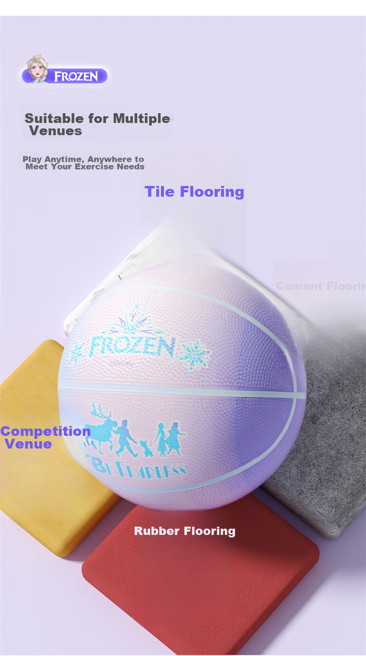 Disney Toy Ball Children's Size 7 Youth Girls Gift Foam Rubber Basketball - Frozen Size 7 Ball 12