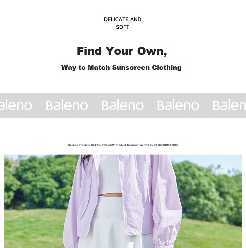 Baleno Women's Tennis Skirt Sports Skort 2026 Summer New Cooling Breathable High-Waist A-Line Anti-Exposure Sun Protection Skirt K 10