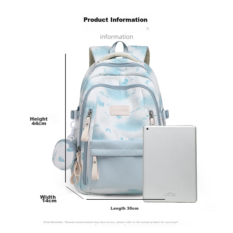 YUYULA Women's Fashion Large Capacity Backpack Lightweight High-Value School Bag for Elementary to University Students Travel Laptop Bag 11