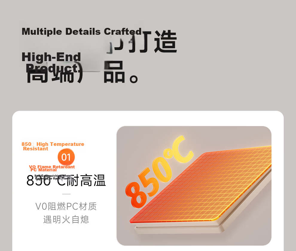 NVCleishidiangong Switch Socket, No Spray Painting Cream Style Large Plate, Three-Gang Single-Control Wall Power Switch, N25 Cream Yellow 17