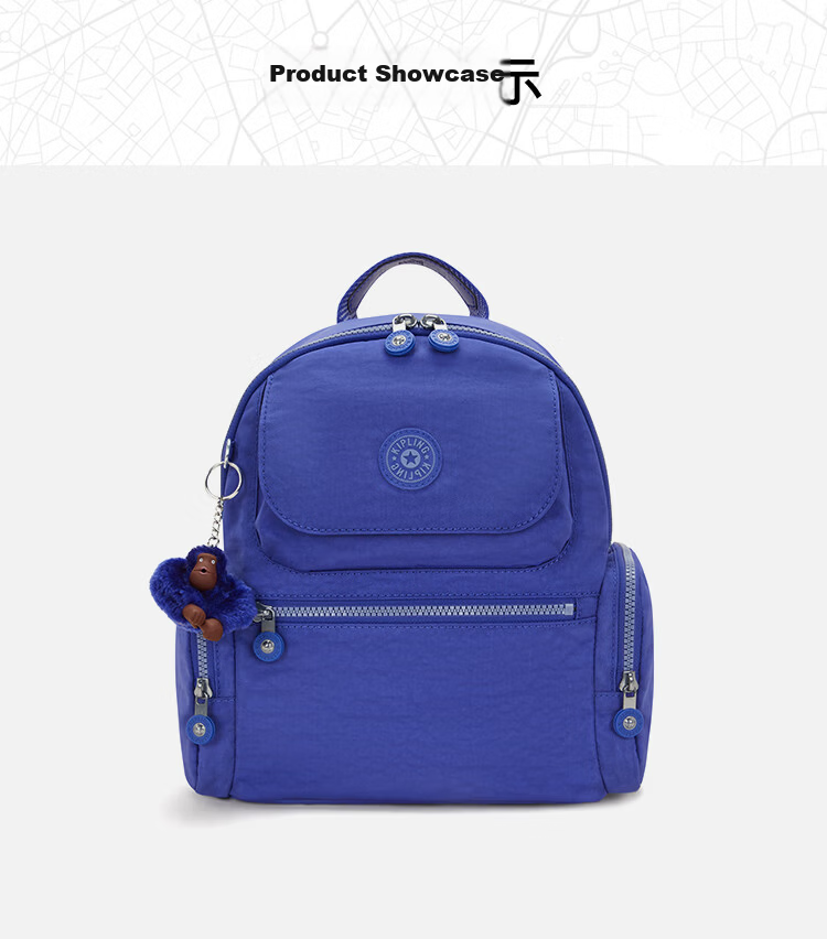 Kaipu Lin Lightweight Large Capacity Student Backpack Fashion Multi-Compartment Shoulder Bag MATTA Navy Blue WB Birthday Gift 6