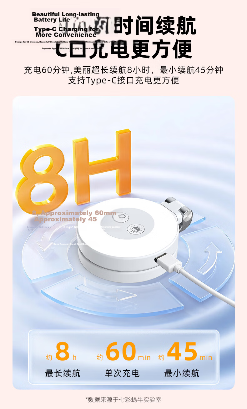 Wonew Colorful Snail Magsafe Magnetic Three-Color Temperature Mini Fill Light for Phone Photography Live Streaming Soft Beauty Lighting iPhone 16/15/14 Selfie Photography Tool 7