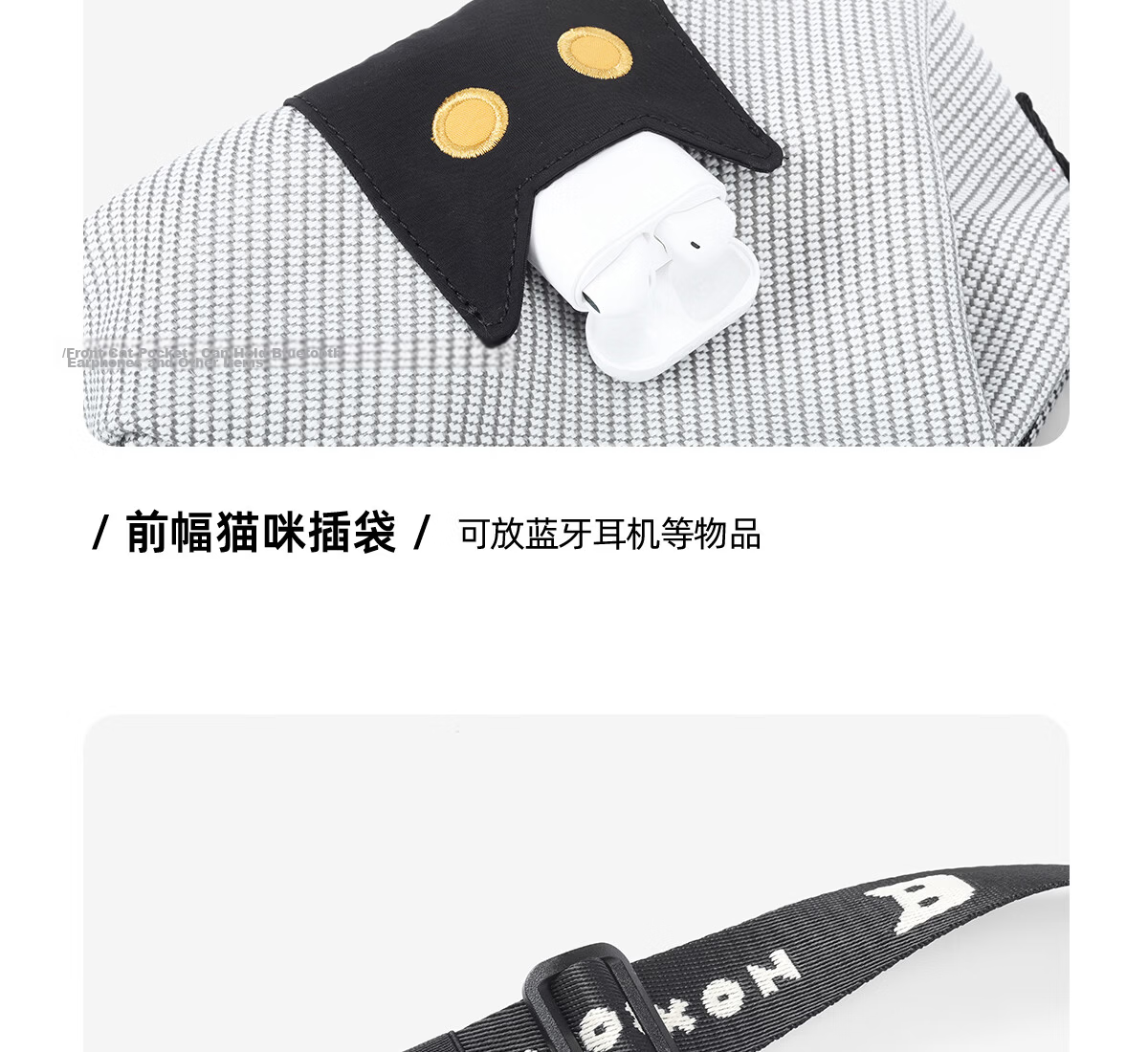 NOXXON Holiday Gift Casual Niche Ultra Lightweight Underarm Shoulder Commuter Small Backpack Lightweight Crossbody Bag 30