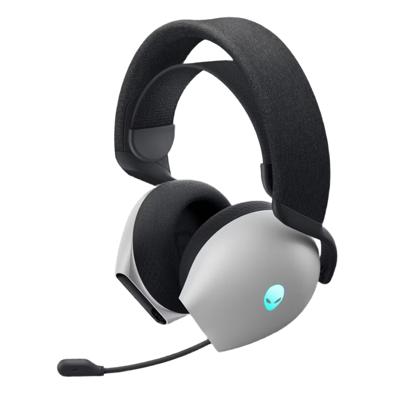 Alienware AW725H Bluetooth Wireless Gaming Headset Compatible with Tri-Band Action Headphones, Smart Noise Cancellation, Long Battery Life [JINGDONG Exclusive] White