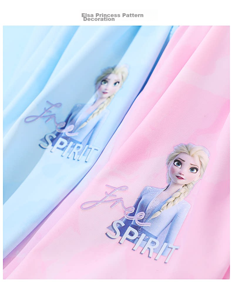 Disney Elsa Girls' Summer Mosquito-Repellent Pants Thin Children's Trousers UPF50+ 5