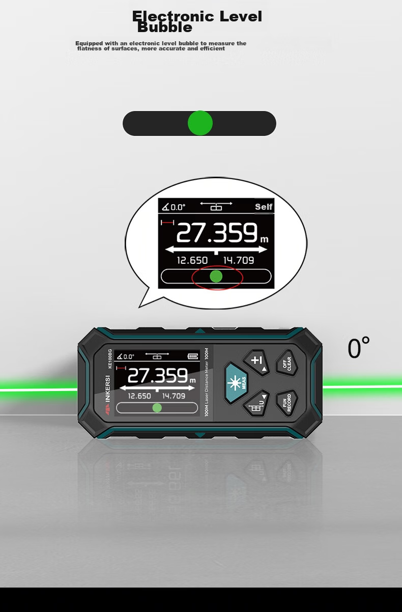SNDWAY Yingsikes Two-Way Laser Distance Meter High-Precision Electronic Ruler with Magnetic Green Light KE60BG 16