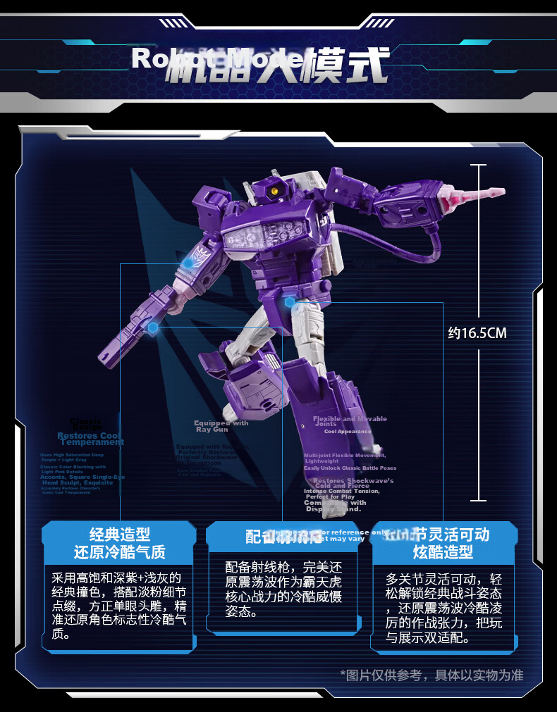 Transformers Studio Series Voyager Class 86 Movie Shockwave G2191 Kids Boys Toy Gift 5
