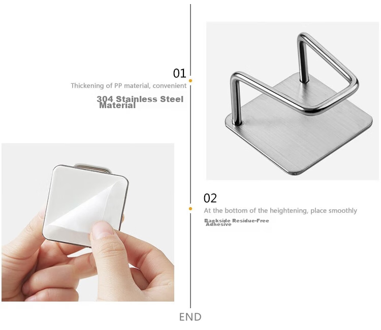 Banwu Life 304 Stainless Steel Sponge Draining Rack Kitchen Sink Storage Rack Dishwashing Sponge Holder Dishcloth Storage 11