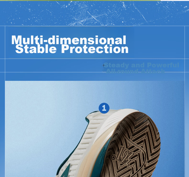 361° Stable Grip Tennis Shoes Men Summer Breathable Badminton Shoes Women Sports Non-Slip Wear-Resistant Couple 672634401-12 24