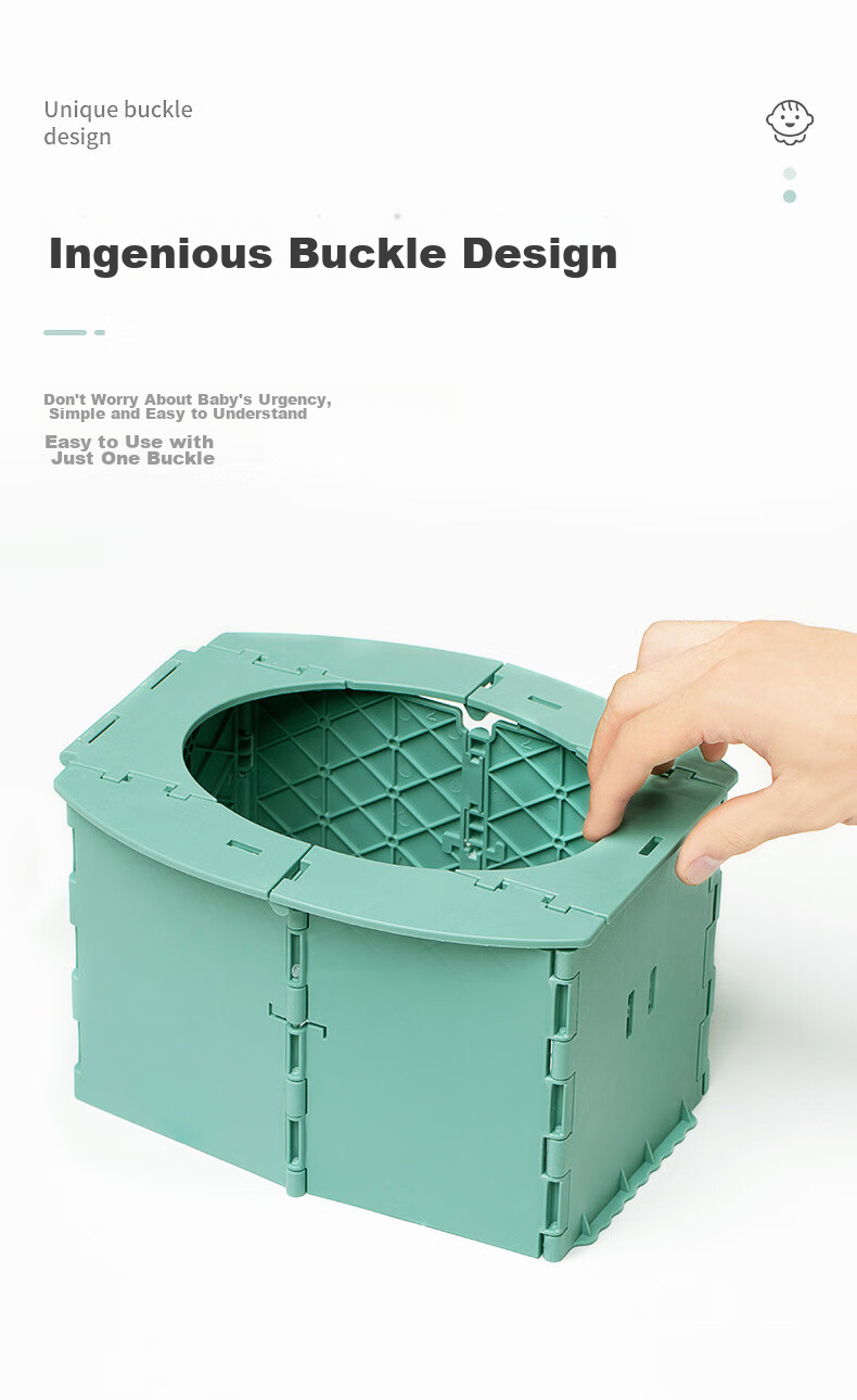 BWNK Portable Folding Toilet for Children, Travel Potty Chair for Infants And Toddlers, Baby Toilet Seat for Boys And Girls 6