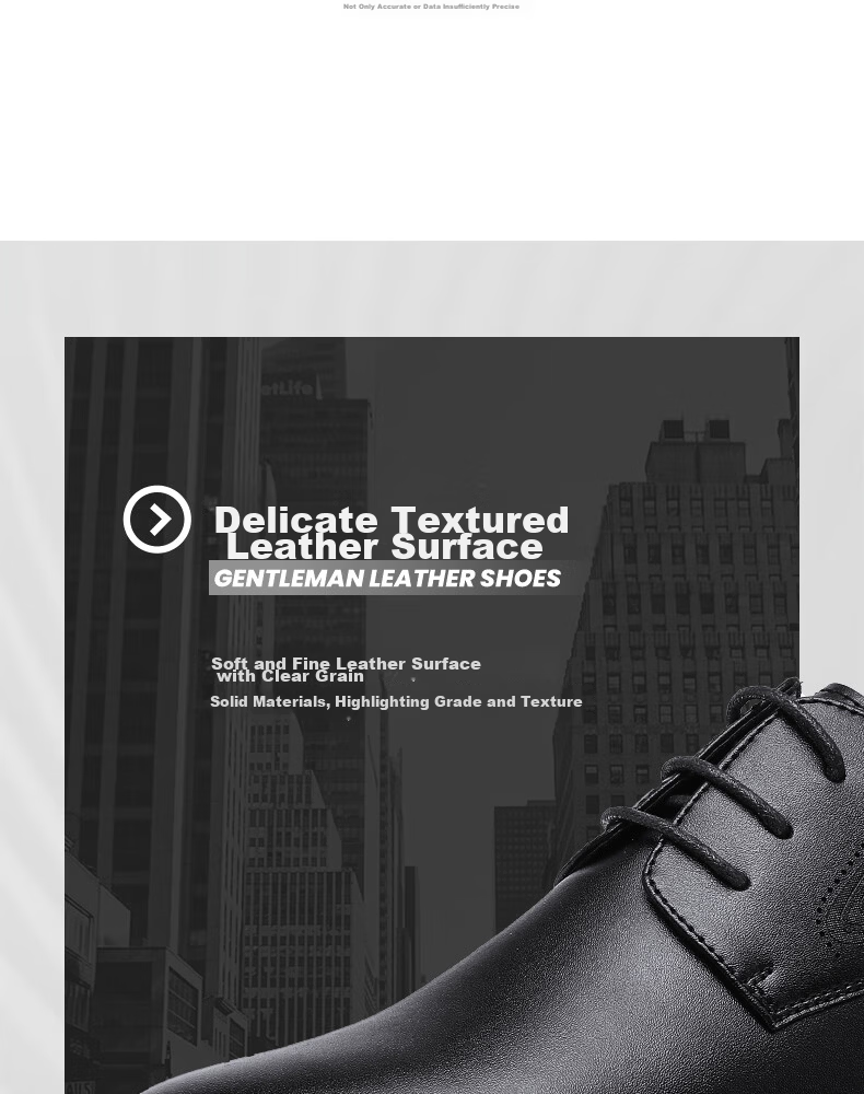 Warrior Official Men's Leather Shoes 2026 Summer New Breathable Formal Business Work Shoes Black Size 44 9