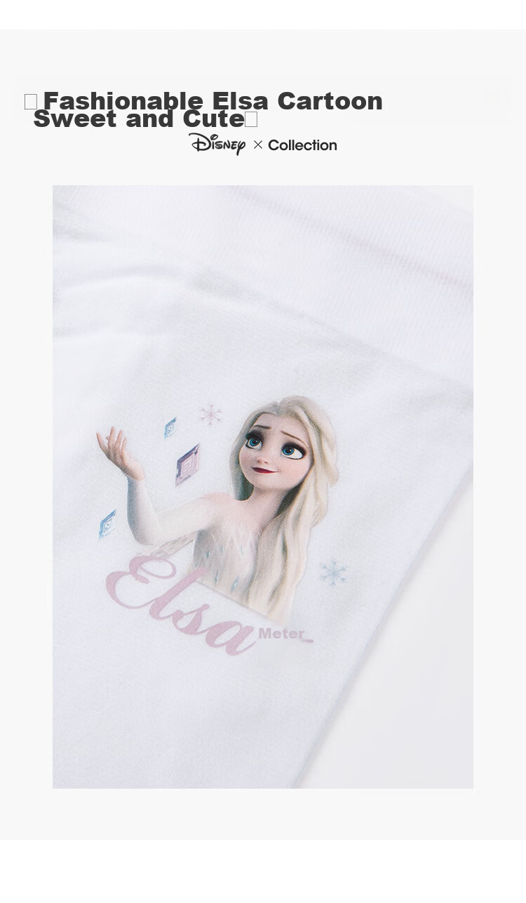 Disney Girls' Summer Thin Breathable Tights Elsa Princess Dance Stockings 2-Pack L 3