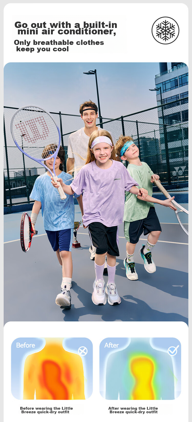 ASK JUNIOR Parent-Child Running Sports Set Summer Kids Boys Girls Quick-Dry Cooling Short Sleeve T-Shirt Shorts Youth Two-Piece Set 6