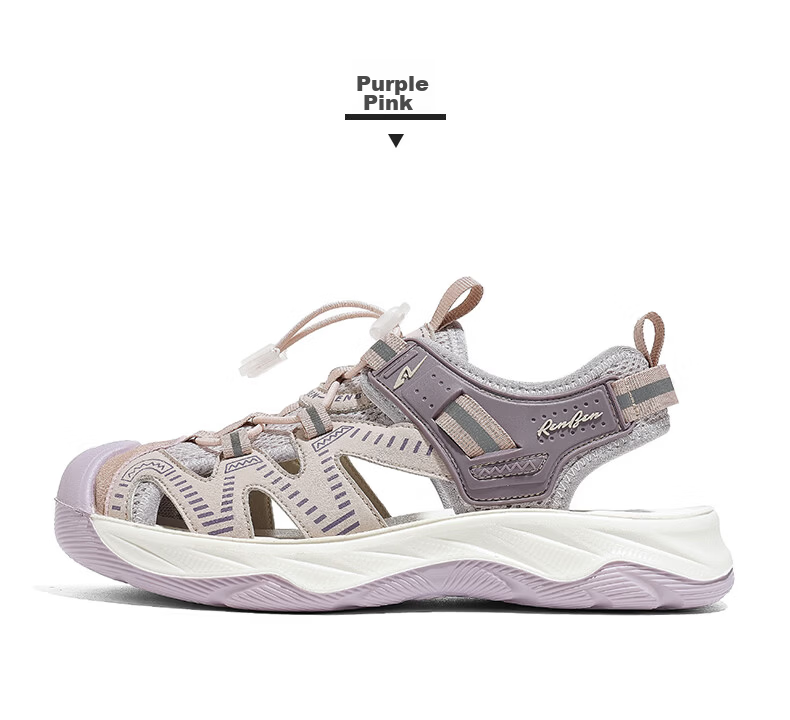 Renben Open-Toe Sandals Women 2026 Summer New Outdoor Sports Breathable Casual Beach Shoes Women Coffee Beige Size 36 14