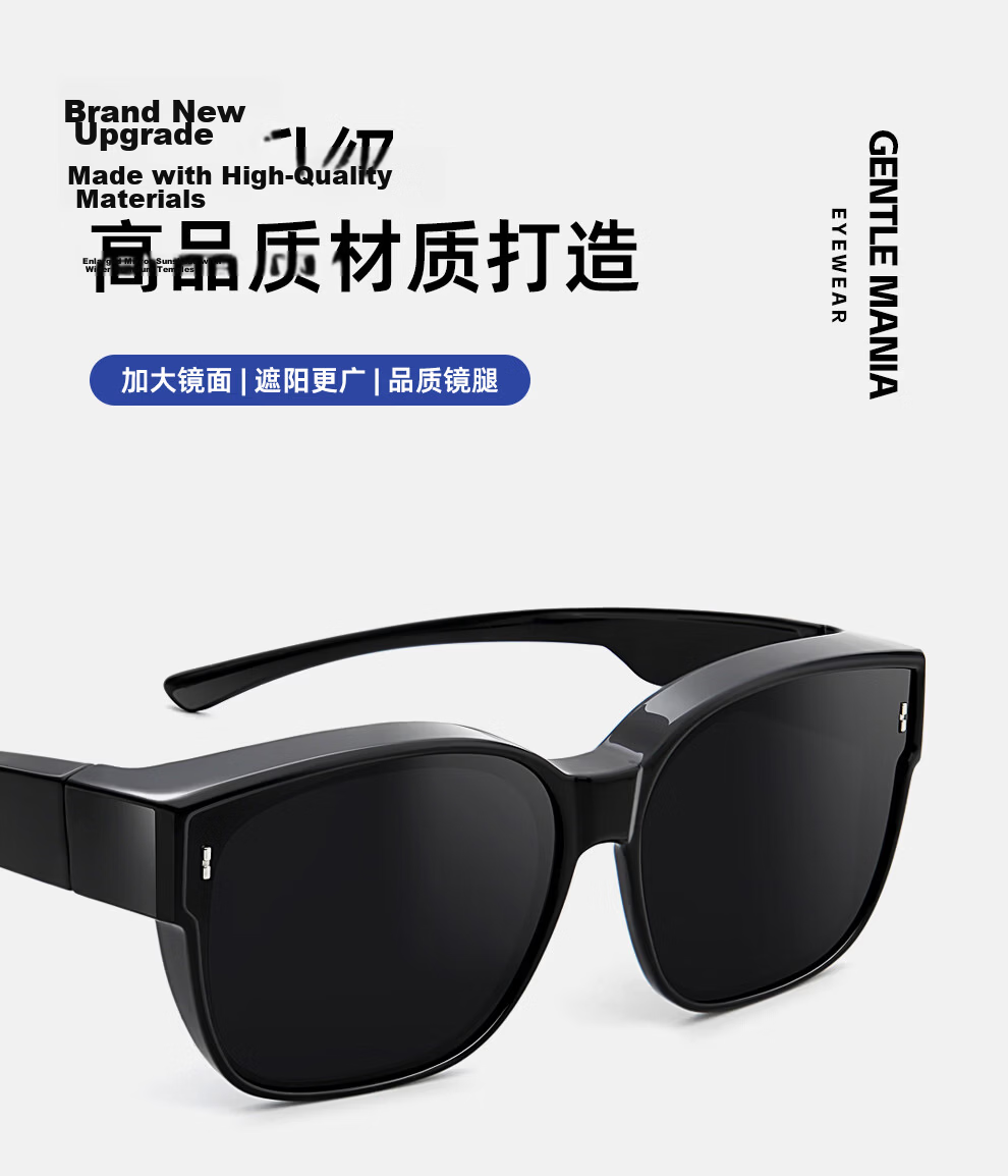 GENTLE MANIA Polarized Clip-On Sunglasses for Women, Clip-On Prescription Sunglass Lenses for Men, Driving and Fishing Glasses 19