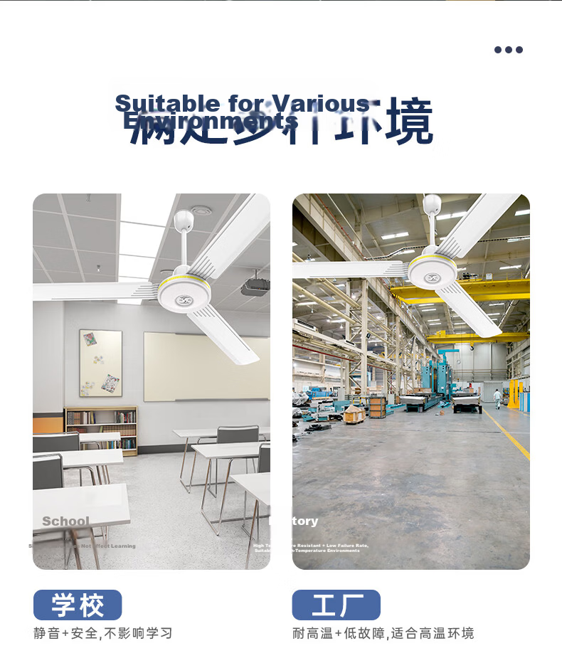 Far East 56-Inch Industrial Ceiling Fan Commercial Roof Mount Factory Workshop AC5604 8