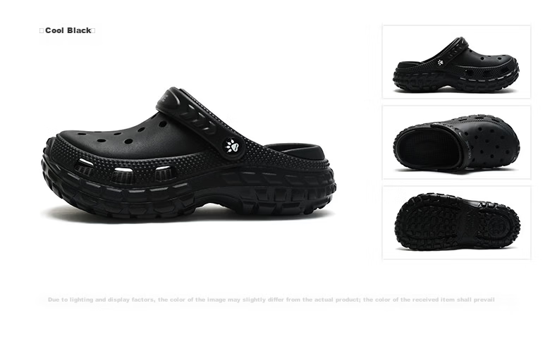 KELME Men's Summer New Dual-Wear Durable Hole Slippers Versatile Closed-Toe Slippers for Women 18
