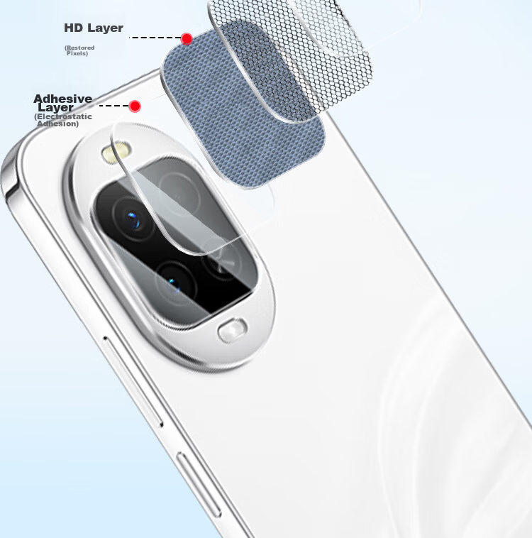 KOOLIFE [Value Pack of 2] Huawei nova16Z Lens Protector Film, Ultra-Thin HD Anti-Drop Rear Camera Lens Screen Protector for Huawei nova16z with AR Anti-Reflective Coating 10