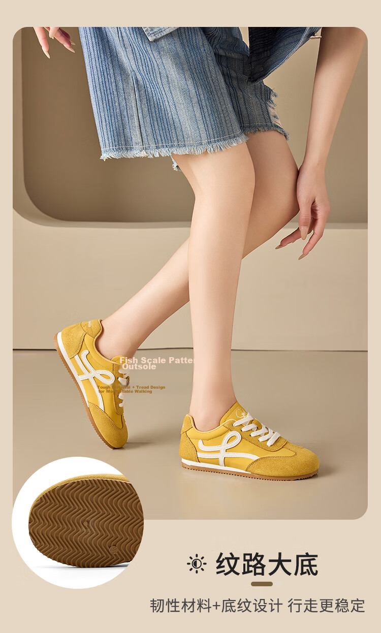 La Chapelle Women's Derby Shoes New Summer Soft Sole Casual Sports Popular Sneakers 0869 Beige Gray Black Size 37 8