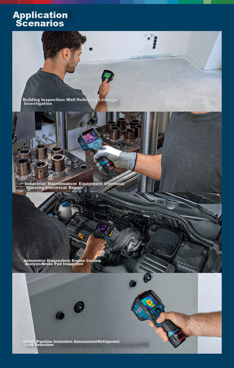 BOSCH Infrared Thermal Imager IP54 Dust and Water Resistant Data Storage and Transmission GTC 450-13 11