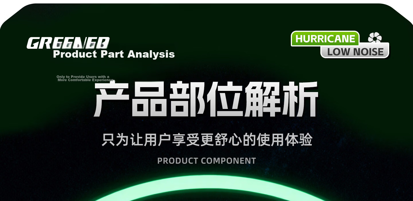 GREENER High-Power Turbo Blower Fan Heavy-Duty Dust Blower Lithium Battery Industrial Blower 5Ah One Battery 31