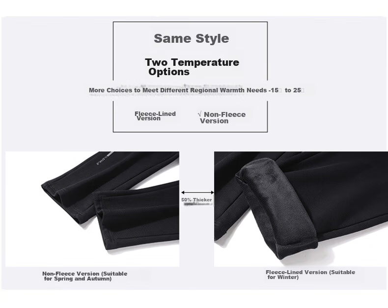 Miiow Casual Pants Spring Autumn Straight Leg Quick-Dry Solid Breathable Sports Pants Loose Fit Long Pants Black Straight Leg L 4