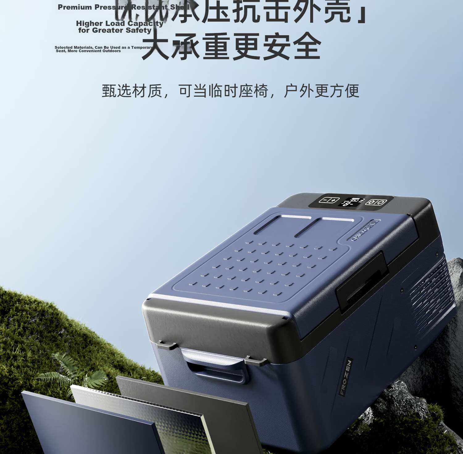 CHIGO Car Refrigerator Dual-Use for Vehicle and Home 12V 24V 220V Small Portable Compressor Truck Freezer M8 24