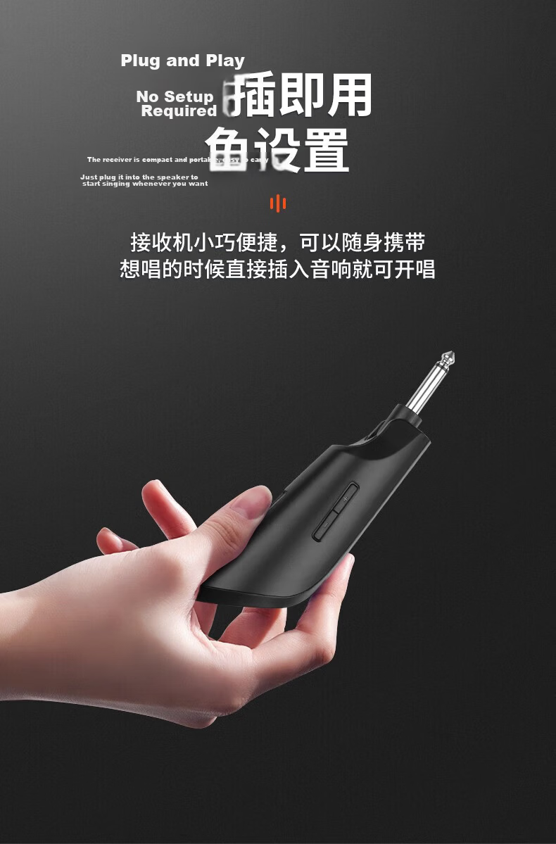 JBL ROCK ONE Handheld Wireless Microphone Portable Professional Anti-Howling KTV Karaoke Microphone for Home Outdoor Conference Black 4