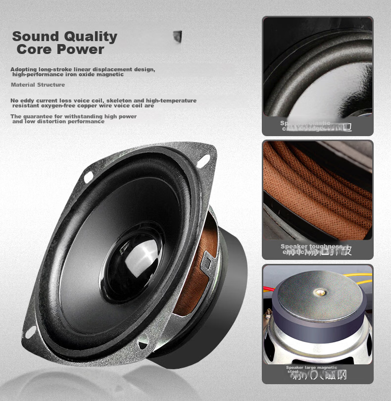 NINTAUS 30W Waterproof Outdoor Speaker with Camera, Wall-Mounted Amplifier Speaker Set for School Playground, Park, Conference, Public Broadcasting, and Shop Music 7