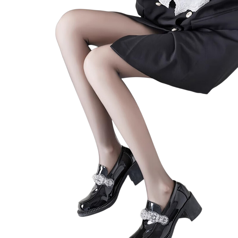 XUEXIMAN Sexy Stockings for Women, Black Silk, Sexy Polka Dots, 0D Ultra-Thin, Bare Leg Effect, Autumn Season, Pure Desire, Sexy Pantyhose