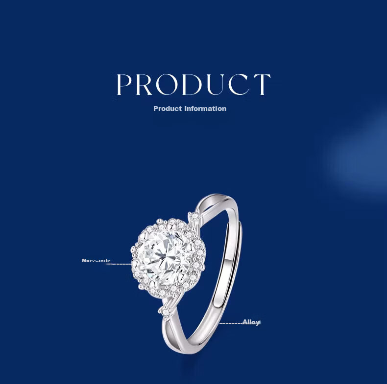 Kefuni 1 Carat Moissanite Engagement Ring for Women with Free GRA Certificate - Birthday and Qixi Festival Gift 20