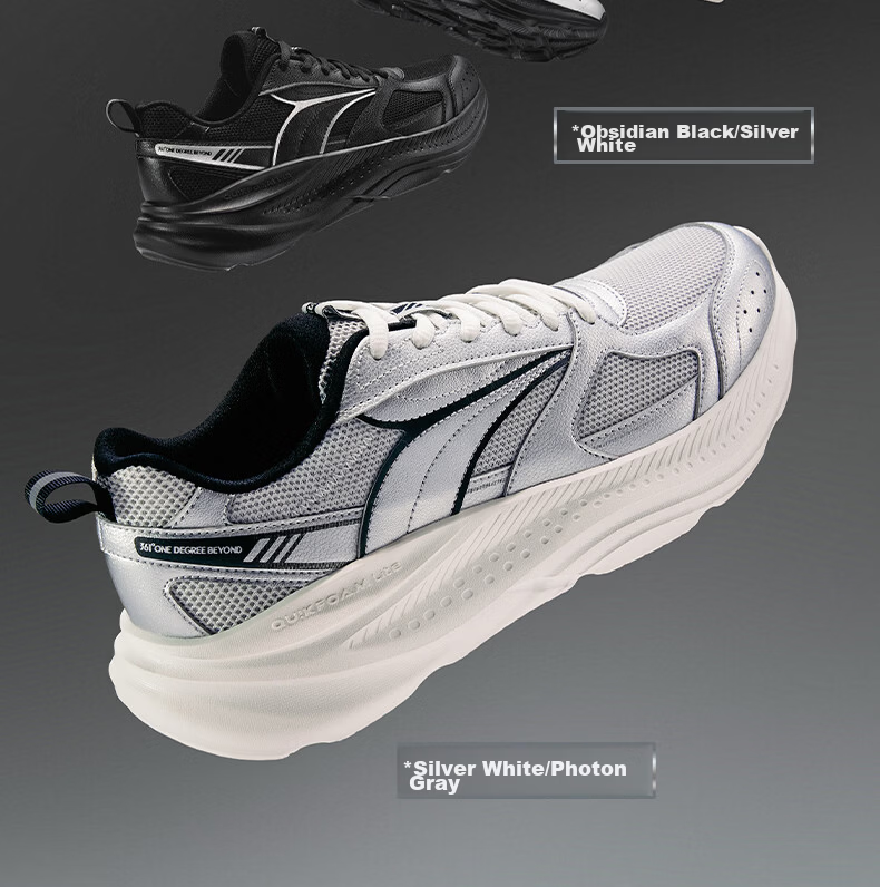 361° Xingyue 1.5 Men's Sports Shoes Summer Breathable Lightweight Shock Absorption Running Shoes Wide Fit Commuter Shoes 672632225-1 7