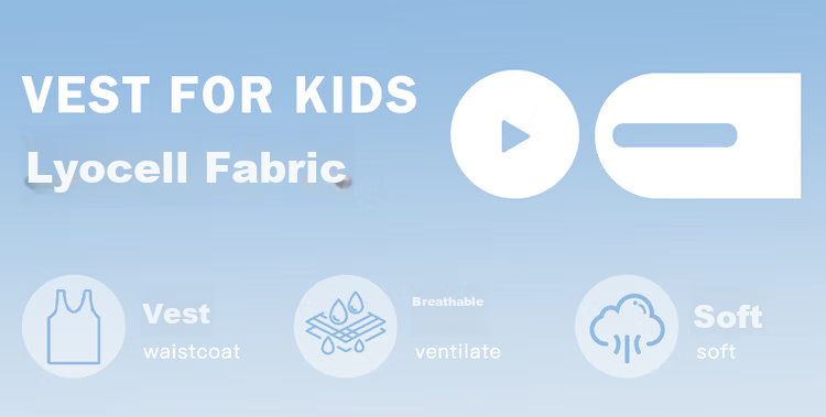 Miiow Kids Boys Summer Sleeveless Lenzing Lyocell Tank Top Breathable Thin Pajama Shirt for Older Boys 1