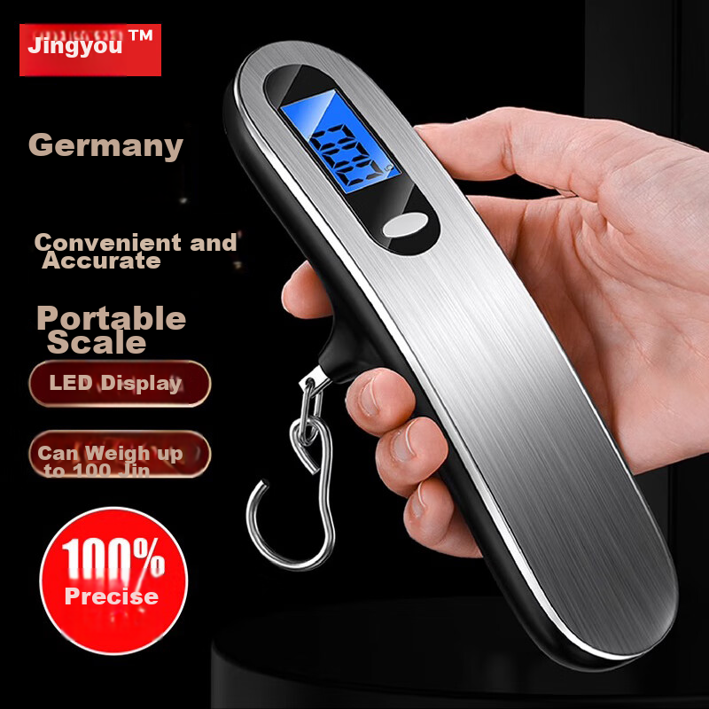 Jingmao High Precision Portable Electronic Hanging Scale Mini Accurate Hook Scale Luggage Weight Fish Scale for Home Use
