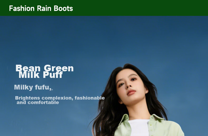 Lanoudun Rain Boots for Men And Women, Tall Waterproof Shoes, Outdoor Non-Slip Rubber Shoes, Wear-Resistant Soft-Soled Rain Boots YX1015 Size 43 10
