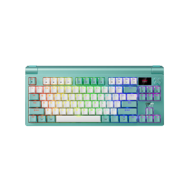 CHERRY MX8.3PRO Macaron Wireless Mechanical Keyboard Customizable Hot-Swappable RGB Bluetooth Tri-Mode Aluminum for Esports Gaming PUBG Valorant Delta