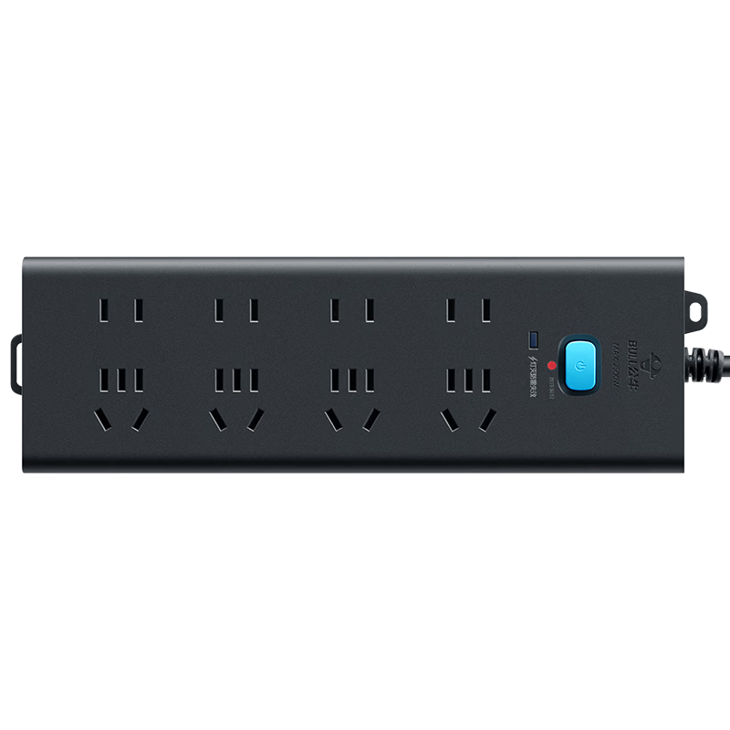 BULL Lightning Protection Power Strip/Extension Cord/Surge Protector GN-H5440, 8 Outlets with Master Switch, 3 Meters Long