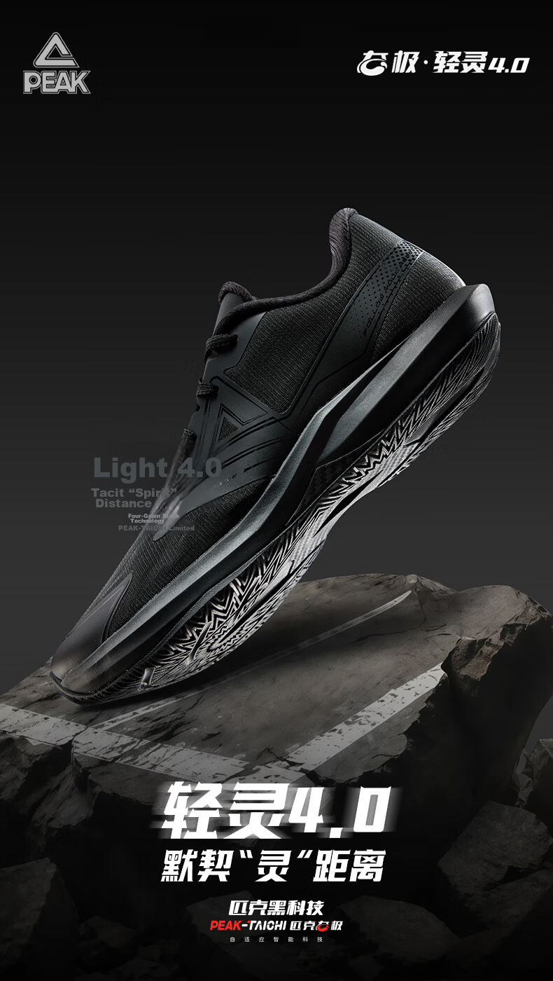 Peak Taiji Light 4 Basketball Shoes New Low-Top Performance Sneakers Flexible Guard Sneakers DA2630041 1