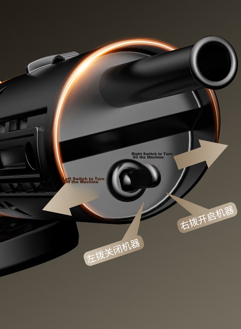 Comais High-Power Angle Grinder Polisher Handheld Grinding Machine Small Household Cutting Hand Sander 19