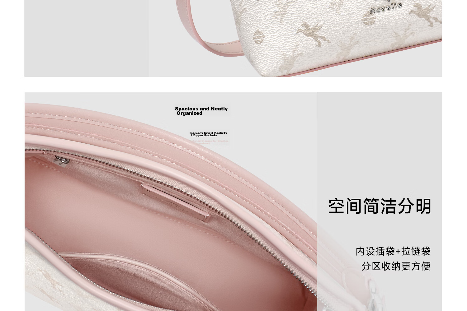 NUCELLE Pegasus Pea Bag 2026 New Premium Shoulder Handbag Underarm Commuter Crossbody HOBO Bag Birthday Gift 14