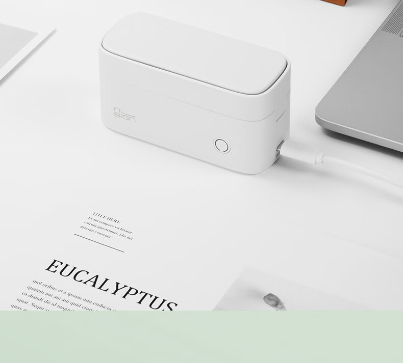 Deli Q1 White Portable Thermal Label Printer for Home Use - Planner Name Tags, Storage Labels, Price Tags, Food Label Printer - Package 2 14