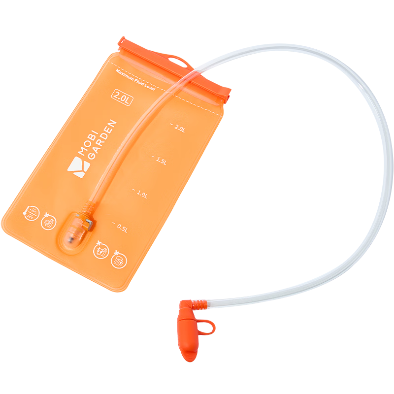 MOBIGARDEN Portable Water Bag Outdoor Camping Hiking Foldable Soft Water Pouch NX25690005 Vivid Orange