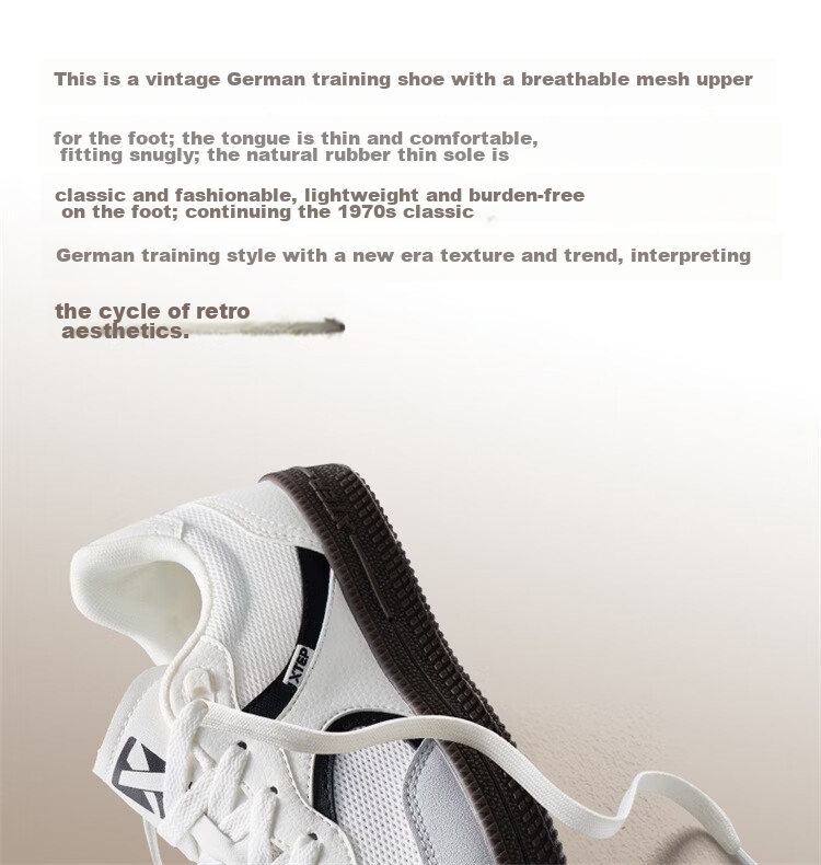 Xtep Men's Sports Sneakers Spring Summer Breathable Mesh Lightweight Soft Flexible Training Shoes 4
