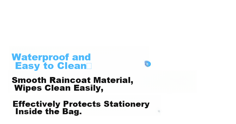 Kasimir Transparent Jelly Pencil Case Waterproof Easy-Clean Structured Design with Compartments Student Stationery Transparent Jelly Pencil Case - Blue*1 6