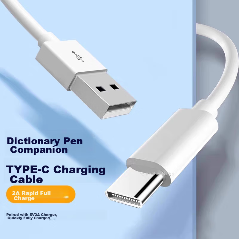 Chic Style Compatible Youdao Dictionary Pen Charger Charging Cable for A7/A6/X7/S7/Pro/A7s Listening Treasure/Alpha Egg/iFlytek/Haoxixing Classic Reading Pen Translator Pen 5