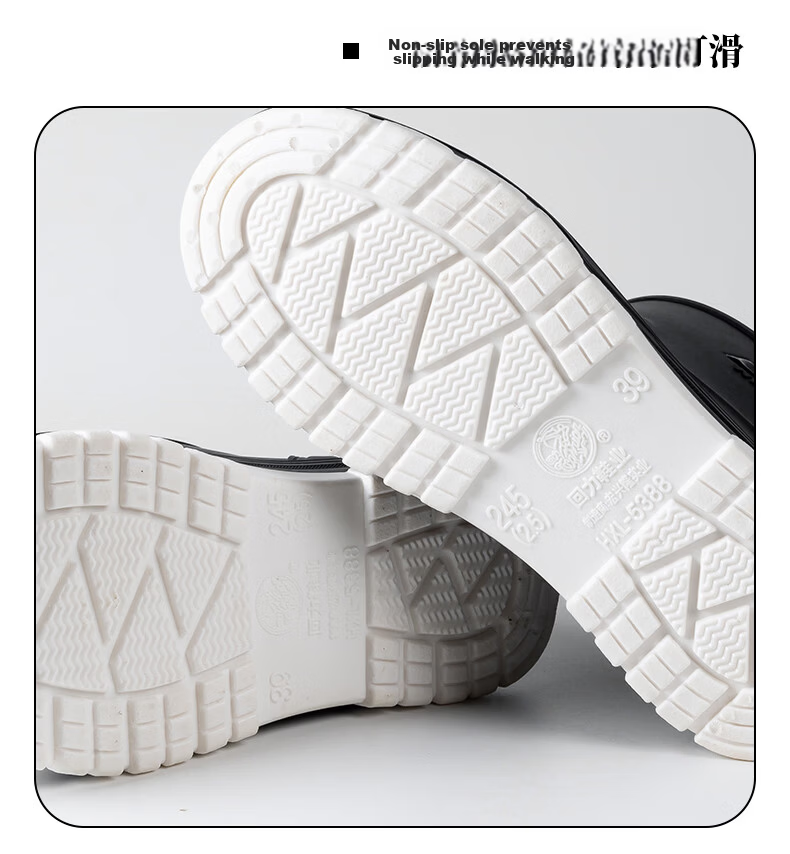 Warrior Women's Fashion Outdoor Rain Shoes Non-slip Waterproof Wear-resistant Rubber Rain Boots White Fleece-lined Cotton Covers Size S 16