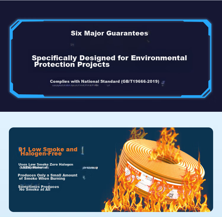 CHOSEAL Cat6A UTP Network Cable [Low Smoke Halogen-Free Flame Retardant] 0.57mm Pure Copper Core Eco-Friendly Safe Non-Toxic 305m Orange QS6602CLT305 2
